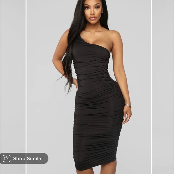 One Should Black Midi Dress - Picture 2 of 3